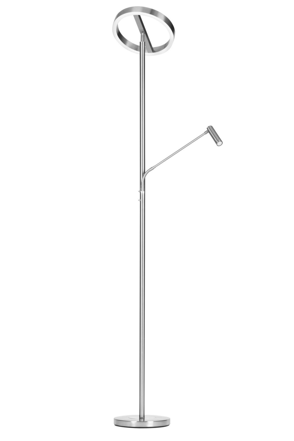 LED-DECKENFLUTER 28/180 cm    - Silberfarben/Weiß, Design, Kunststoff/Metall (28/180cm) - Novel
