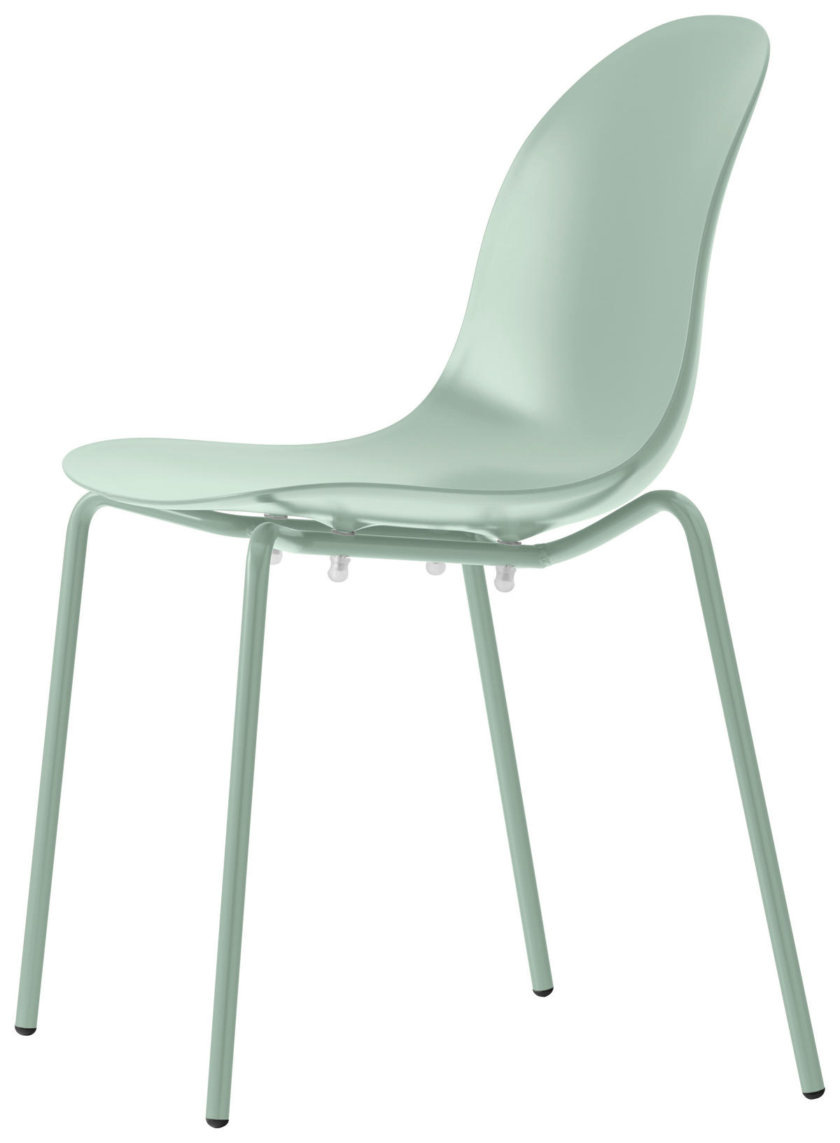 GARTENSTUHL-SET Edelstahl Pastellgrün  - Pastellgrün, Basics, Kunststoff/Metall (53,5/83/52,5cm) - Connubia 