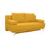 SCHLAFSOFA Gelb - Chromfarben/Gelb, Design, Textil/Metall (203/97/106cm) - VENDA