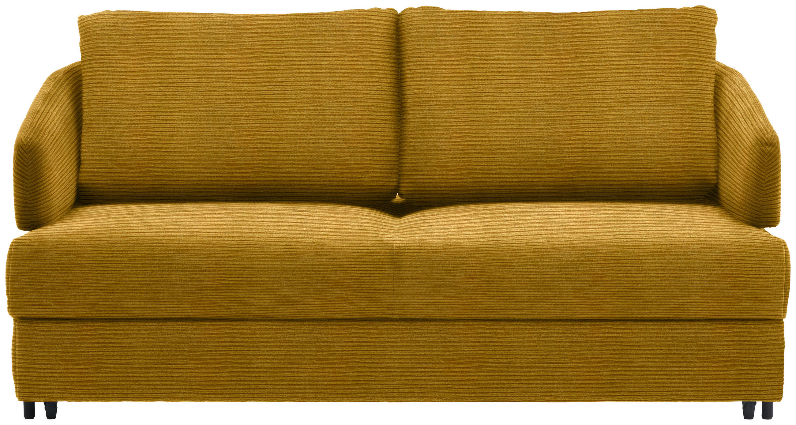 SCHLAFSOFA in Textil Currygelb  - Currygelb/Schwarz, Design, Textil/Metall (172/76-89/112-120cm) - Bali