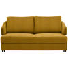 SCHLAFSOFA in Textil Currygelb  - Currygelb/Schwarz, Design, Textil/Metall (172/76-89/112-120cm) - Bali