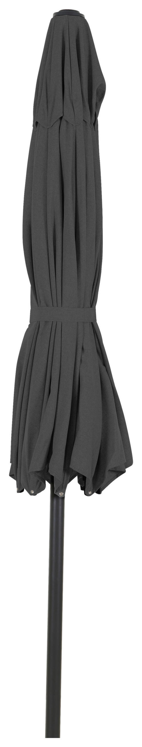 SONNENSCHIRM 300 cm Anthrazit  - Anthrazit, MODERN, Textil/Metall (300/300cm) - Siena Garden