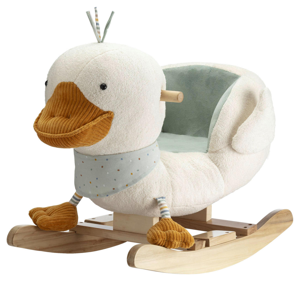 SCHAUKELTIER Edda  - Türkis, Basics, Holz/Textil (63/35/47cm) - Sterntaler