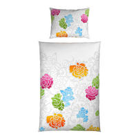 POSTEĽNÁ BIELIZEŇ, satén, viacfarebná, 140/200 cm - viacfarebná, Trend, textil (140/200cm) - Esposa