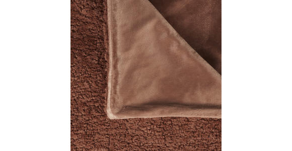 KUSCHELDECKE 150/200 cm  - Braun, KONVENTIONELL, Textil (150/200cm) - Novel