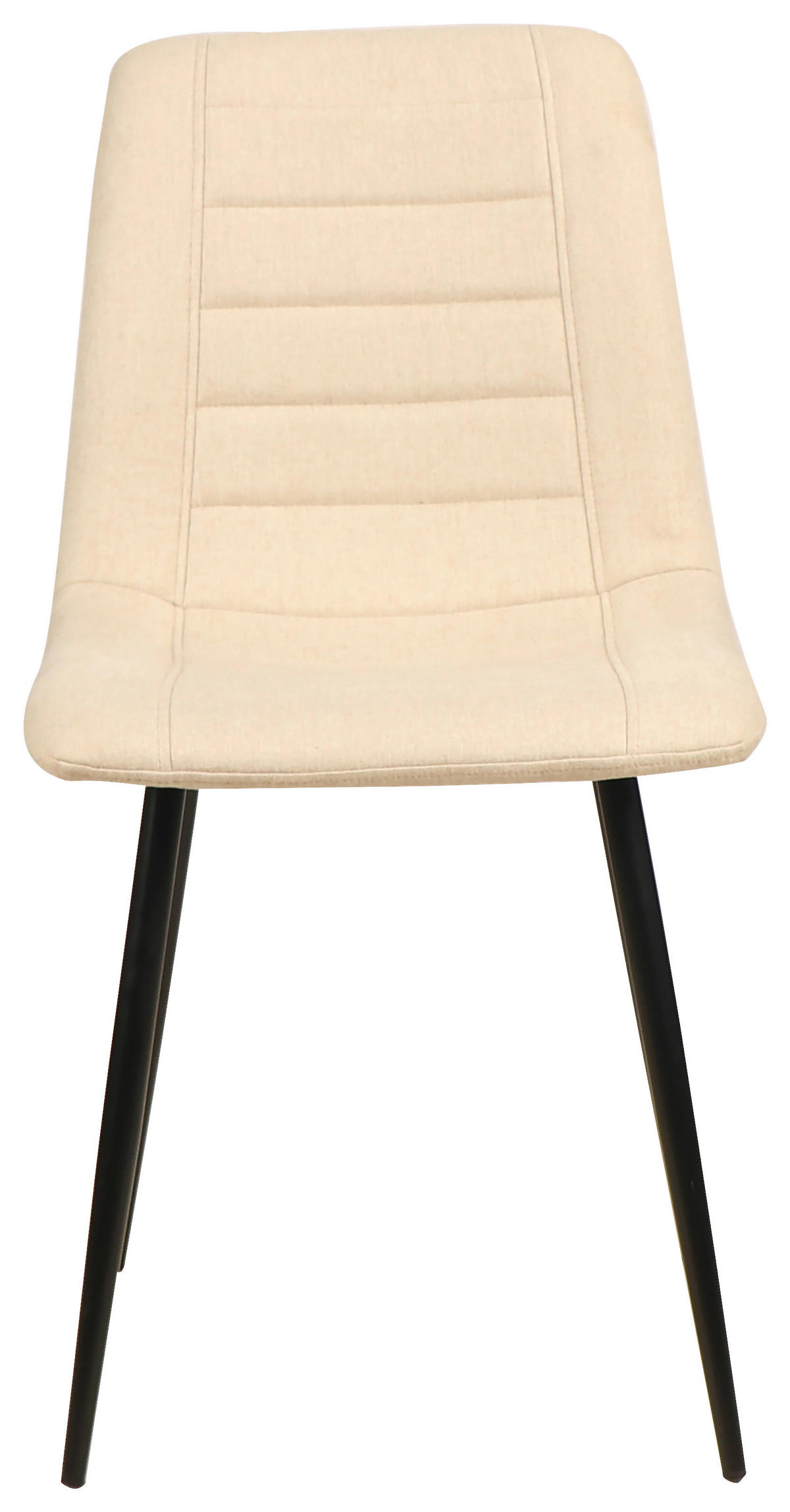 SZÉK fa, fém, textil bézs, fekete  - bézs/fekete, Design, textil/fa (45/86/55cm) - Xora