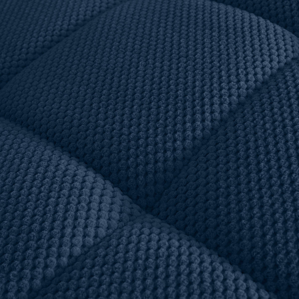 LIGGFÅTÖLJ i vävt tyg mörkblå  - svart/mörkblå, Modern, textil/plast (68/80/167cm) - MID.YOU