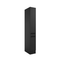 APOTHEKERSCHRANK 30/211/57 cm  in Schwarz  - Schwarz, LIFESTYLE, Holzwerkstoff/Kunststoff (30/211/57cm) - P & B