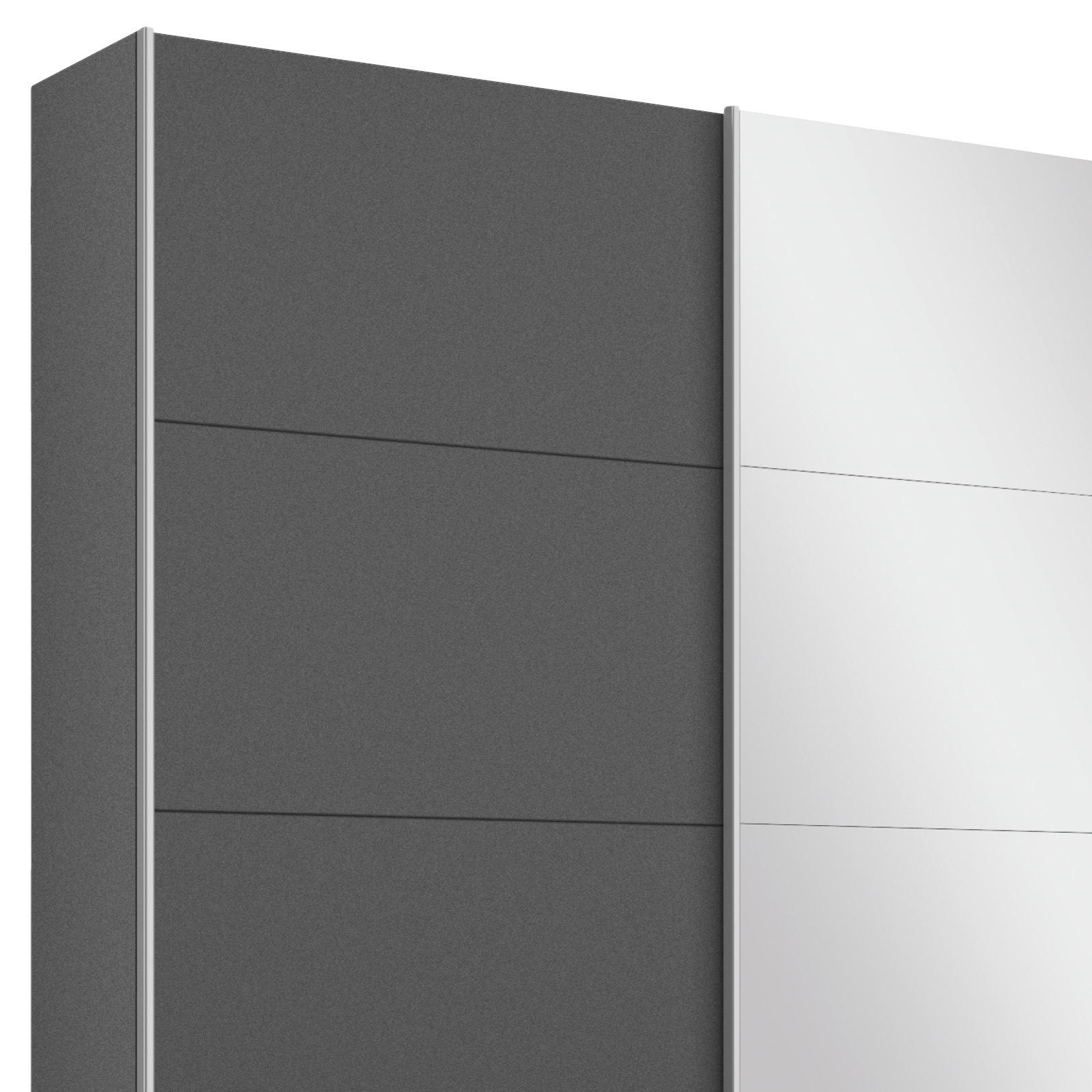 Thumbnail - Rauch Möbel Schwebetürenschrank Rauch Belluno, Grau, Holzwerkstoff, 6 Fächer, 271x230x62 cm, Blauer Engel, BQ - Bündnis ...