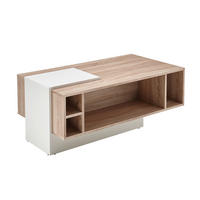 COUCHTISCH 106/43/60 cm rechteckig Weiß, Sonoma Eiche  - Weiß/Sonoma Eiche, MODERN, Holzwerkstoff (106/43/60cm) - MID.YOU
