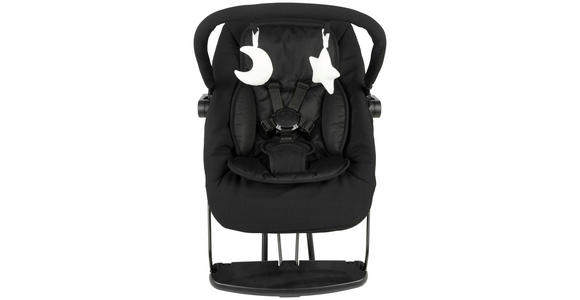 SCHAUKELWIPPE LUNCH  - Schwarz, Basics, Kunststoff/Textil (66/45/48-58cm) - My Baby Lou