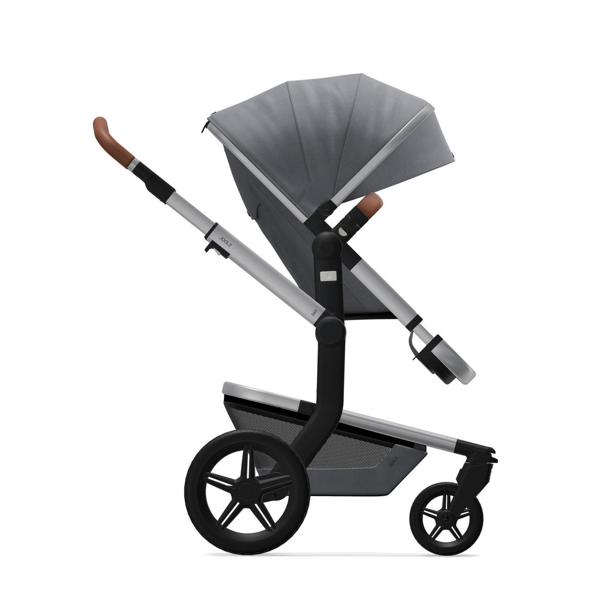 SET DJEČJIH KOLICA  Day+  - siva/srebrne boje, Trend, tekstil/metal (59,5/100-111/84cm) - Joolz