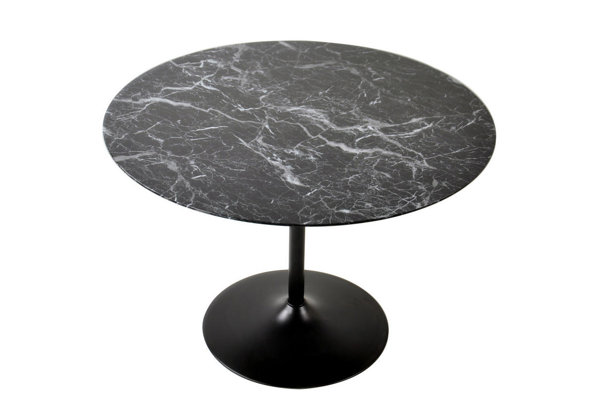 ESSTISCH in Holzwerkstoff 110/110/75 cm  - Schwarz, MODERN, Holzwerkstoff/Metall (110/110/75cm) - Livetastic
