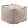 HOCKER in Textil Taupe  - Taupe, Design, Textil (66/40/66cm) - Lomoco