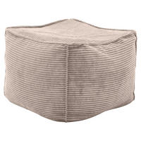 HOCKER in Textil Taupe  - Taupe, Design, Textil (66/40/66cm) - Lomoco