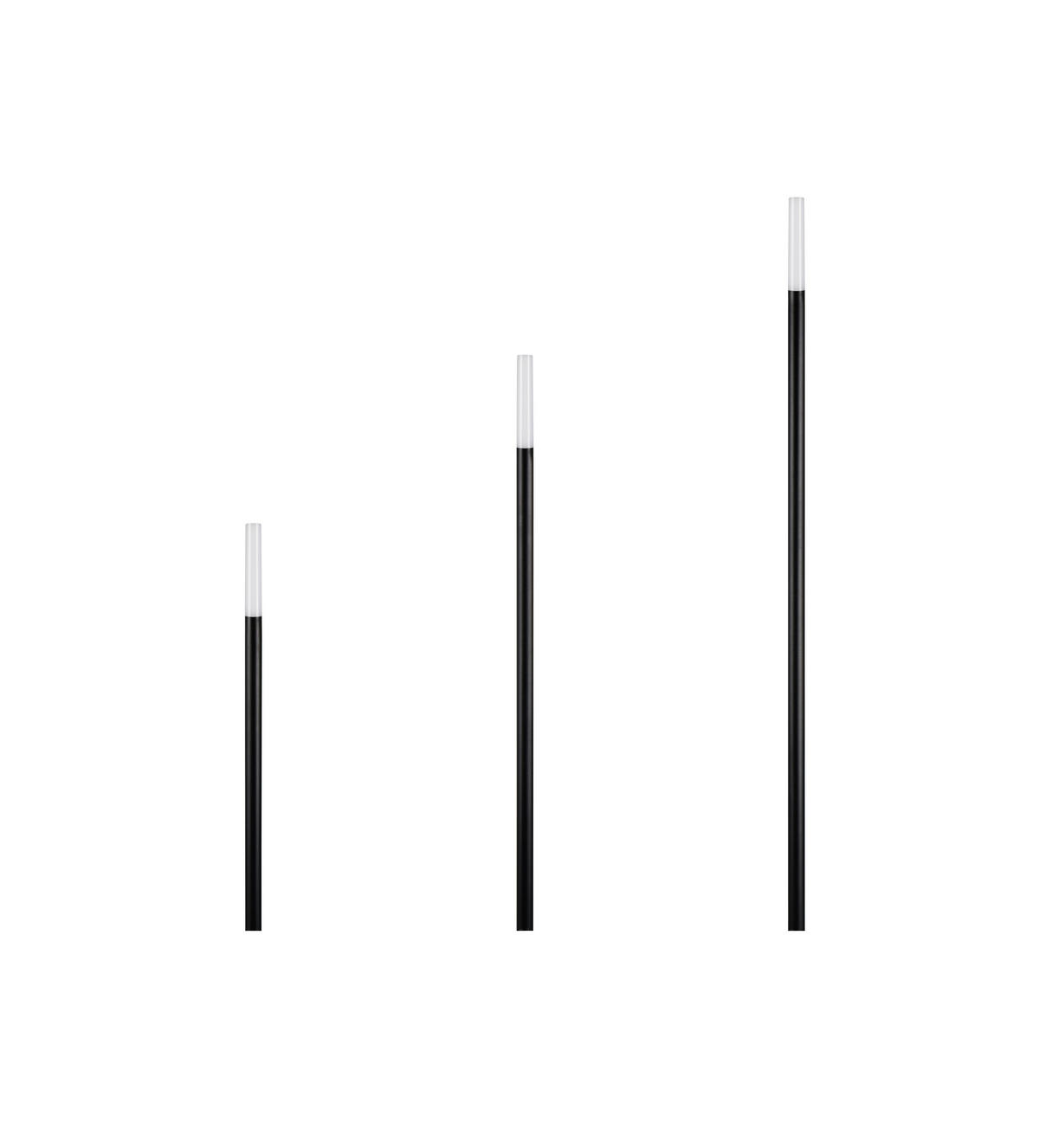STEHLEUCHTE Stick 2.2/95 cm  - Schwarz, Design, Metall (2.2/95cm)