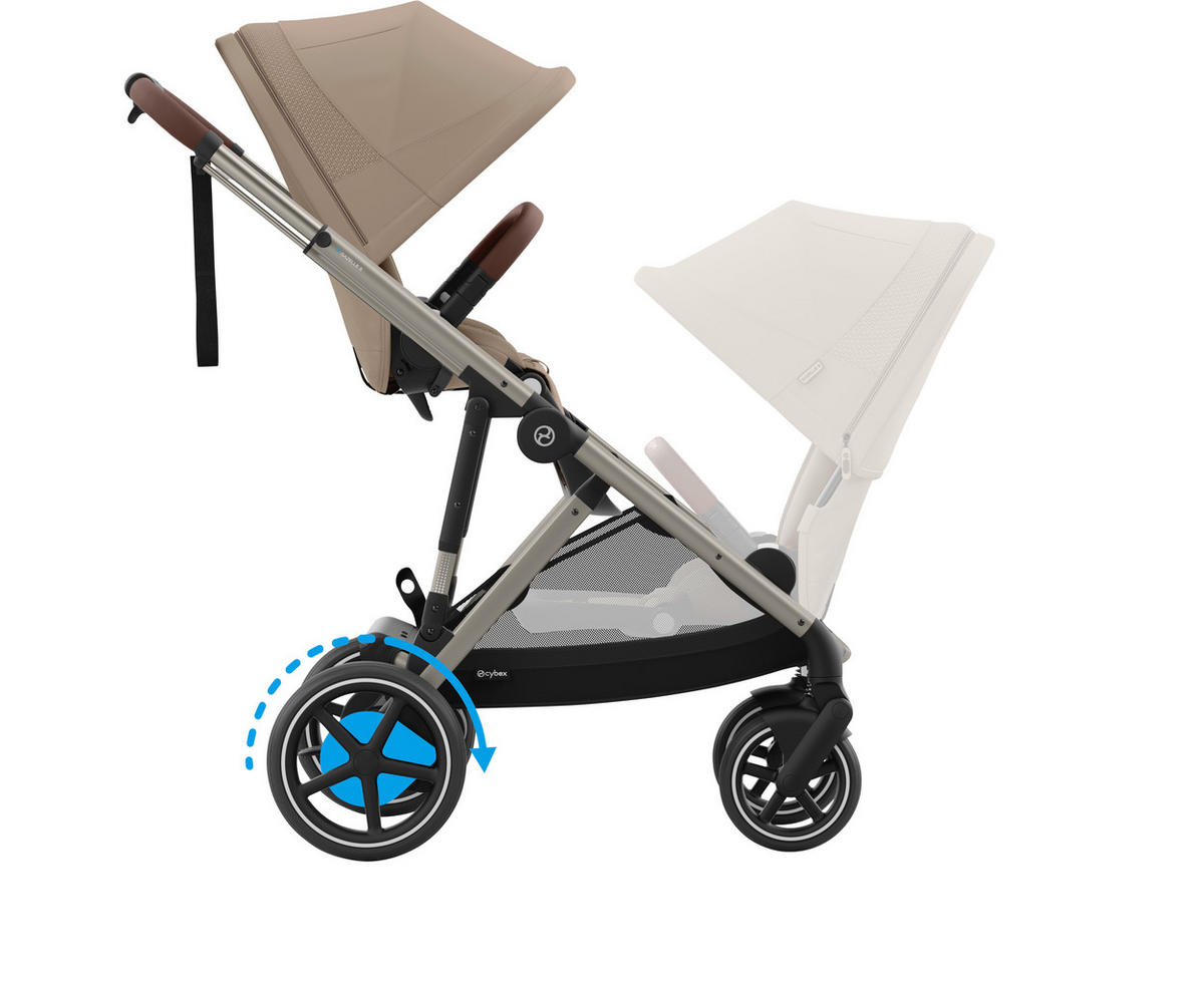 KINDERWAGEN  EGAZELLE S  Almond Beige  - Taupe, Basics, Kunststoff/Metall (94.5/66/100cm) - cybex GOLD
