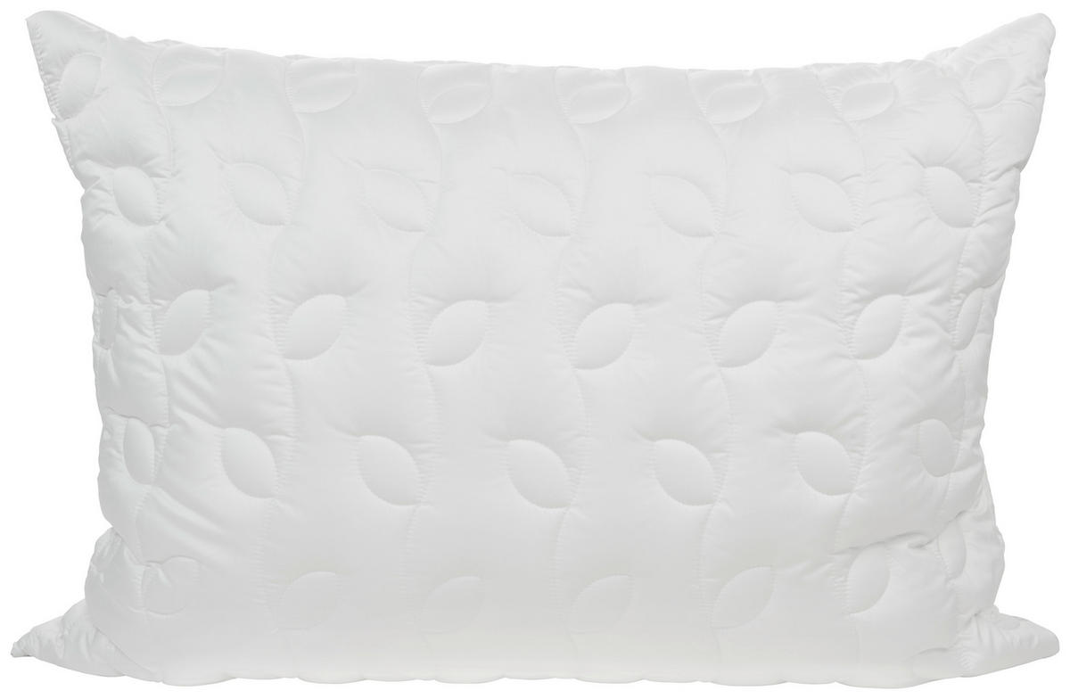 3-KAMMER-POLSTER 70/90 cm  Erika  - Weiß, Basics, Textil (70/90cm) - Billerbeck