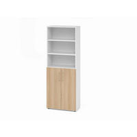 AKTENSCHRANK Weiß, Eichefarben  - Eichefarben/Weiß, Basics, Holzwerkstoff (80/215,6/41,7cm) - Venda