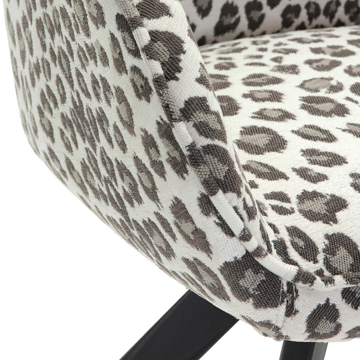 ARMLEHNSTUHL , Sitzfläche 360° drehbar , Flachgewebe, Mikrofaser  - Beige/Schwarz, Design, Textil/Metall (60/83/65cm) - Landscape