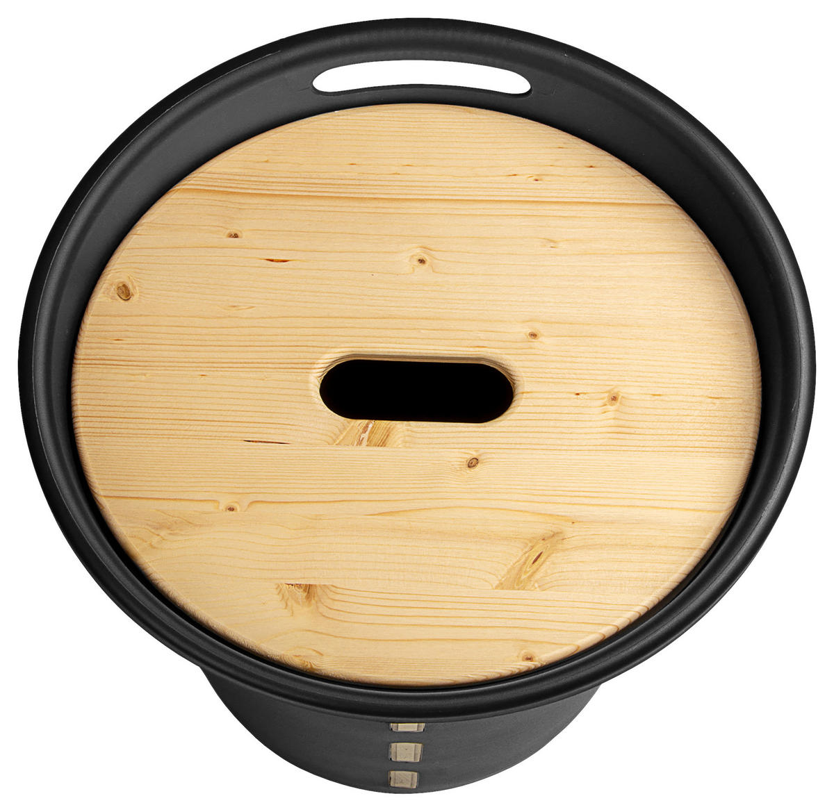 AUFBEWAHRUNGSBOX     - Anthrazit, Basics, Holz/Kunststoff (39,7/60,5/39,7cm)