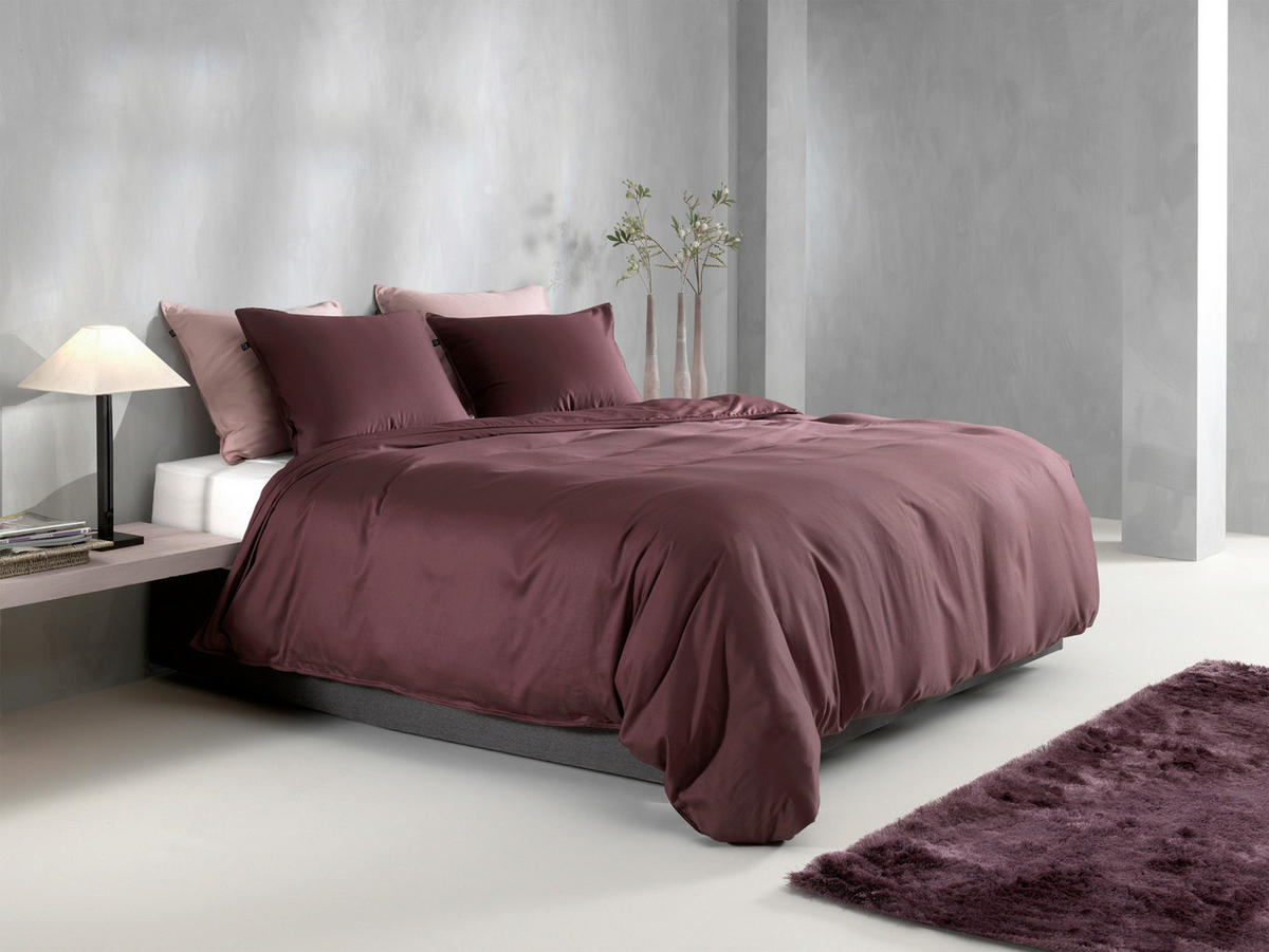 BETTWÄSCHE Satinado Makosatin 200/200 cm  - Mauve, Basics, Textil (200/200cm)