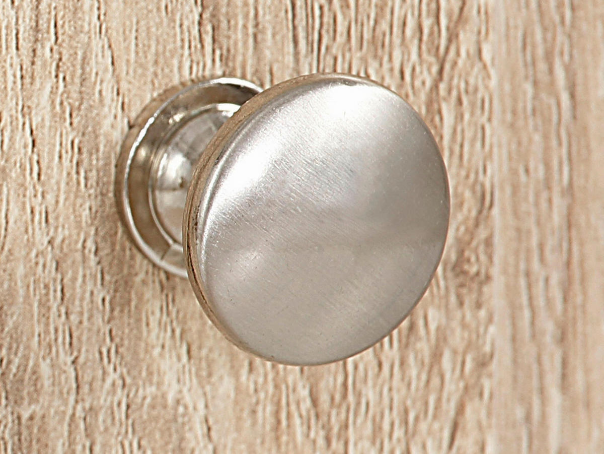 SEKRETÄR  in Eichefarben  - Eichefarben/Silberfarben, Design, Holzwerkstoff/Metall (81/116/39cm) - Livetastic