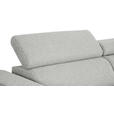 ECKSOFA Grau Struktur  - Schwarz/Grau, Design, Kunststoff/Textil (205/284cm) - Xora