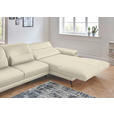 ECKSOFA Rivello in Echtleder Naturfarben  328/193 cm  - Schwarz/Naturfarben, Design, Leder/Metall (328/193cm) - Dieter Knoll