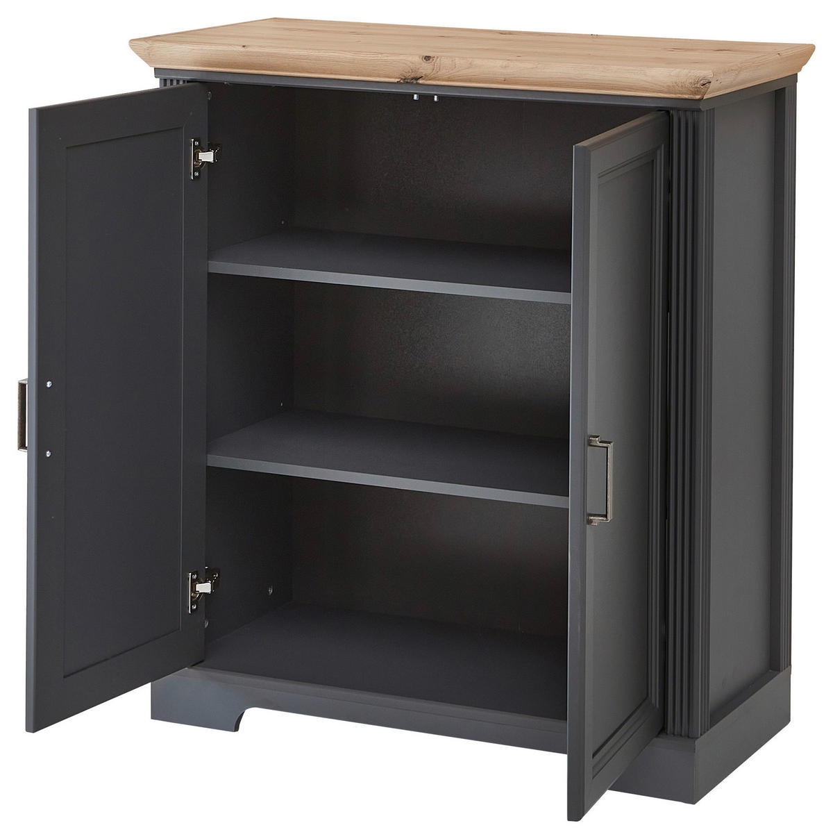 KOMMODE , 93/102/41 cm,  - Schwarz/Graphitfarben, Design, Holzwerkstoff/Metall (93/102/41cm) - Landscape