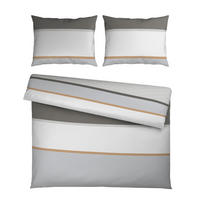 Lenjerie De Pat 220/200 cm  - gri, Konventionell, textil (220/200cm) - Novel