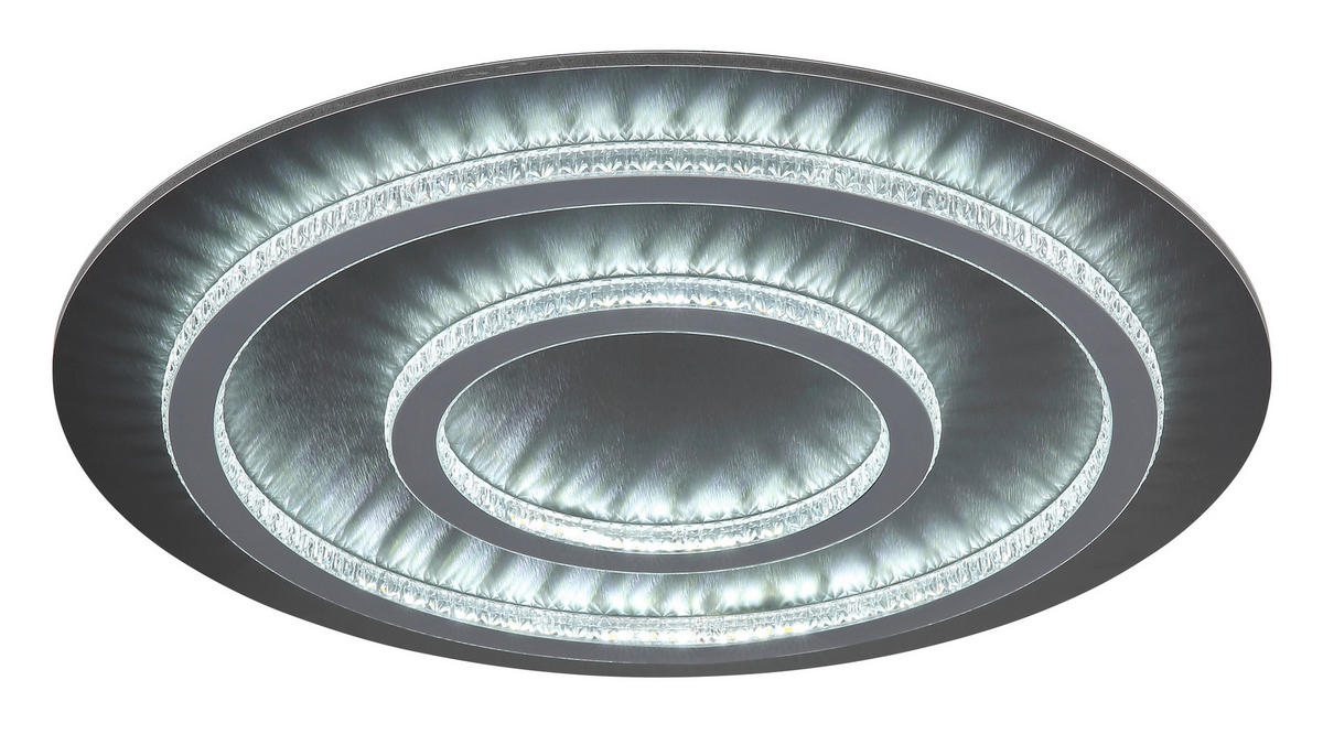 LED-DECKENLEUCHTE 55/6 cm   - Klar/Anthrazit, Design, Kunststoff/Metall (55/6cm) - Globo