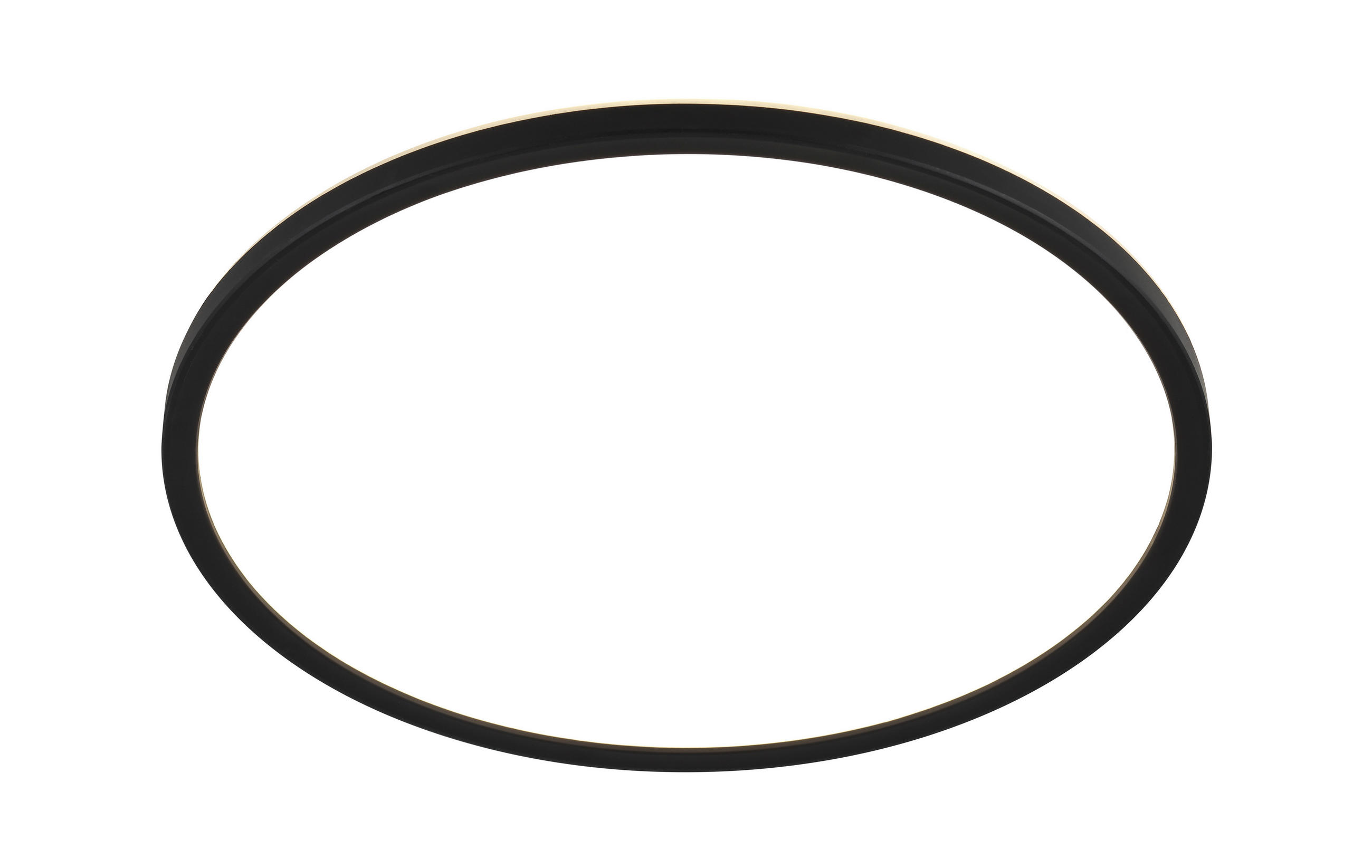 LED-DECKENLEUCHTE Giga 42/2,9 cm   - Schwarz, Basics, Kunststoff (42/2,9cm) - Novel