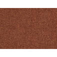 ECKSOFA in Flachgewebe Orange, Rostfarben  - Rostfarben/Silberfarben, Design, Textil/Metall (167/244cm) - Cantus