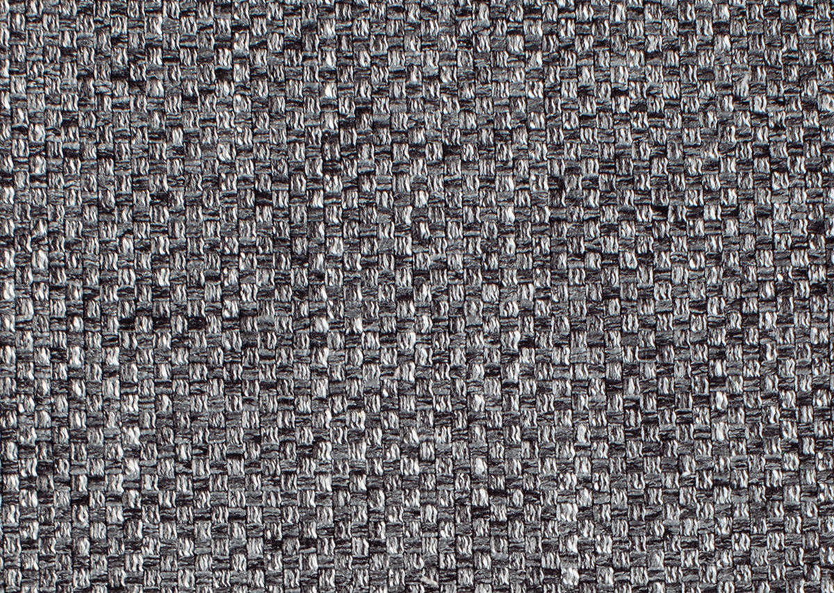 ECKSOFA in Flachgewebe Grau  - Schwarz/Grau, Design, Textil/Metall (227/203cm) - Beldomo System