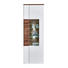 VITRINE Eichefarben, Weiß - Eichefarben/Alufarben, Design, Glas/Metall (70/200/38cm) - Xora