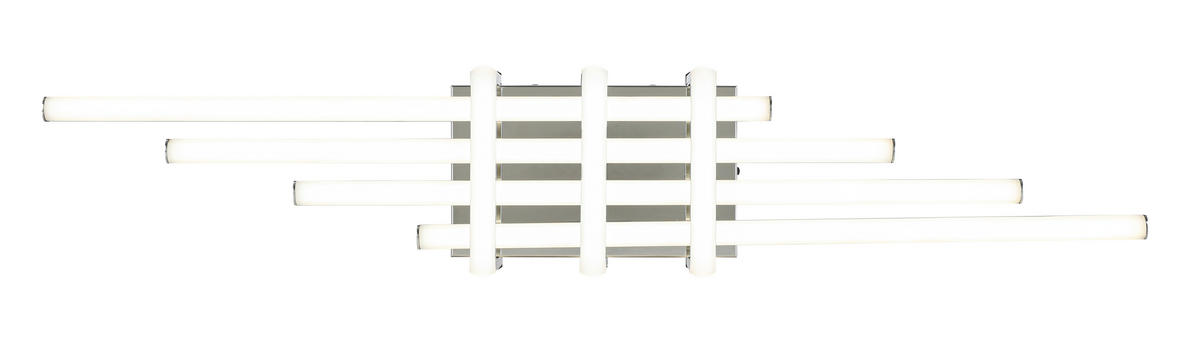 DECKENLEUCHTE    78/14/8 cm  - Chromfarben, Trend, Kunststoff/Metall (78/14/8cm) - Collett's Monde