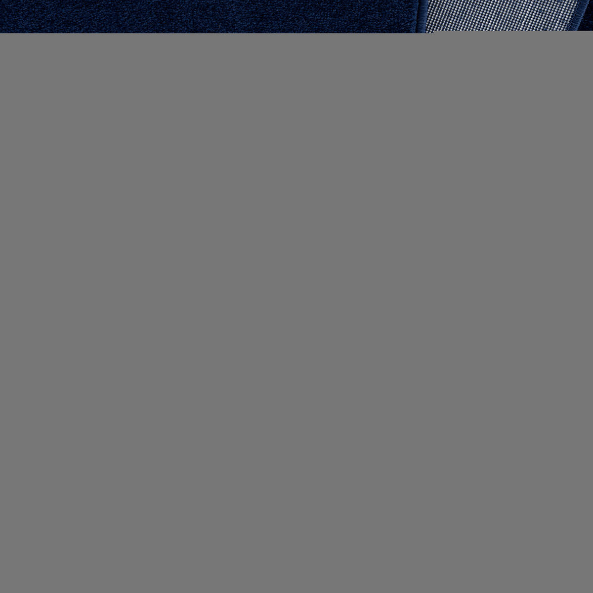 WEBTEPPICH 60/110 cm Uni Dunkelblau  - Dunkelblau, LIFESTYLE, Kunststoff/Textil (60/110cm) - Novel