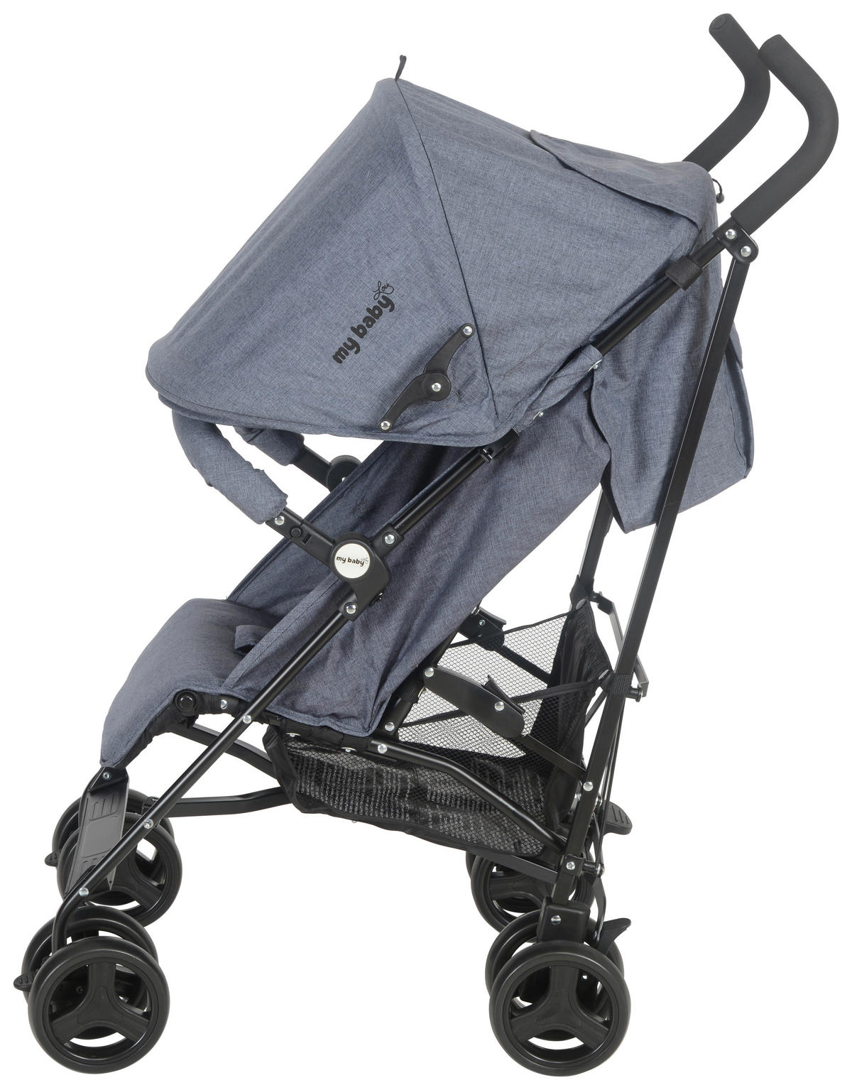 ŠPORTNI VOZIČEK MADRID  Madrid  siva, črna  - črna/siva, Konvencionalno, kovina/umetna masa (61/48/104cm) - My Baby Lou