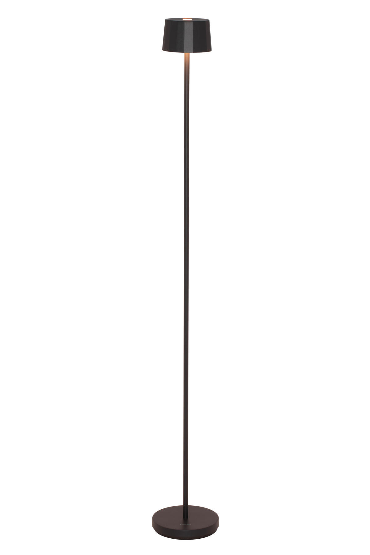 AKKU-STEHLEUCHTE - Schwarz, Design, Kunststoff/Metall (16/120cm) - Dieter Knoll