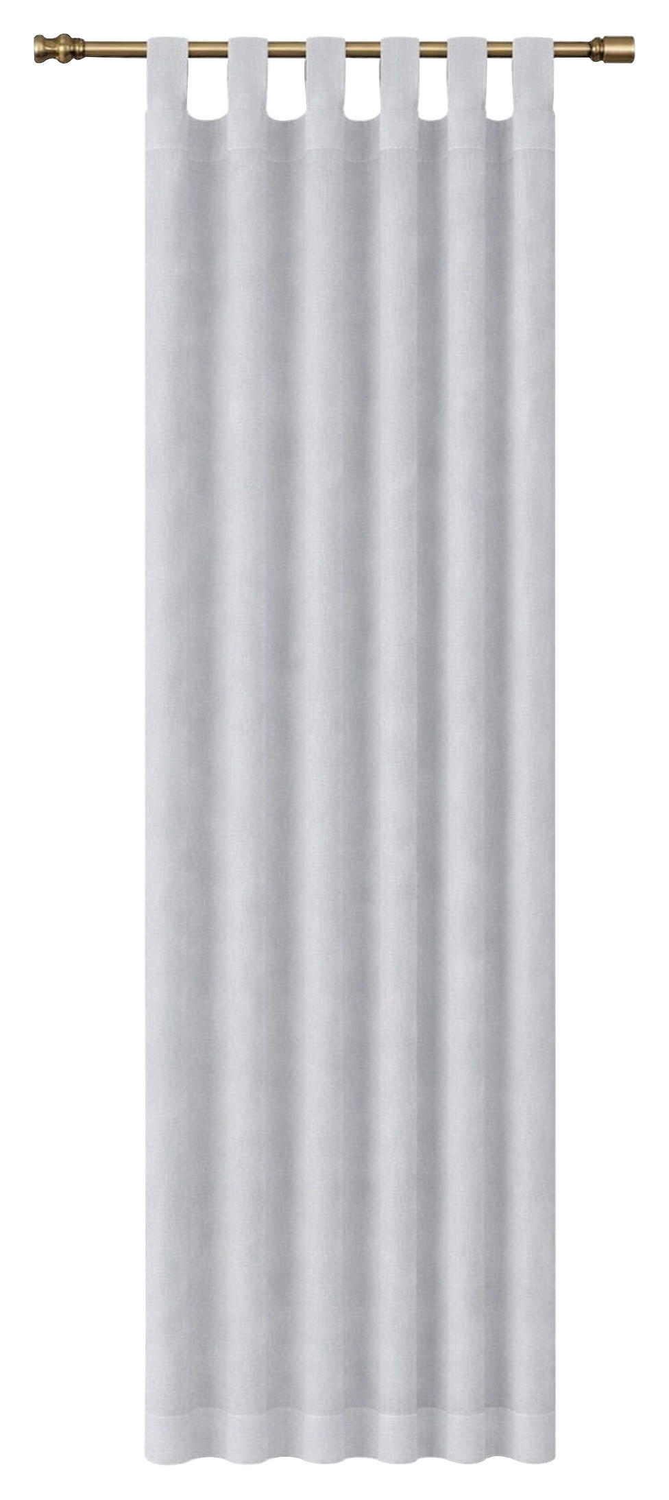 FERTIGVORHANG halbtransparent  - Grau, Basics, Textil (140/245cm)