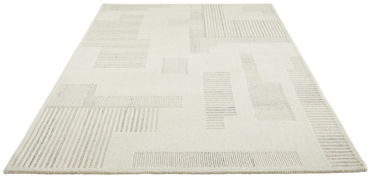 WOLLTEPPICH 160/230 cm Weiß  - Weiß, LIFESTYLE, Textil (160/230cm) - Cazaris