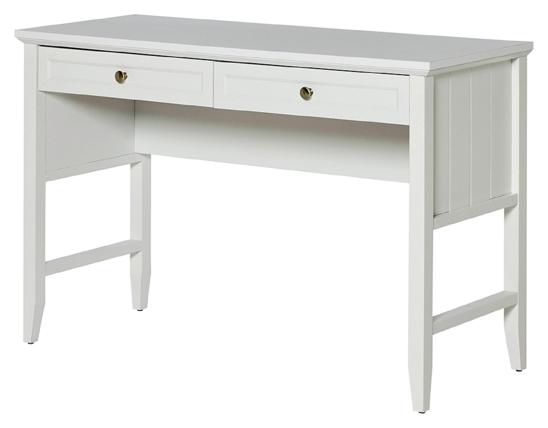 SCHREIBTISCH 120/50/79 cm Weiß Stauraum  - Silberfarben/Weiß, MODERN, Holzwerkstoff/Metall (120/50/79cm) - Livetastic