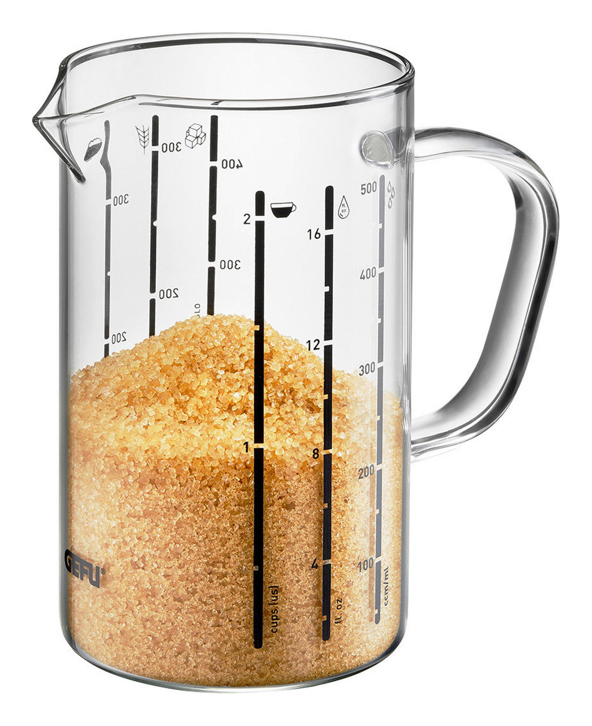 MESSBECHER - Klar, Basics, Glas (500ml) - Gefu