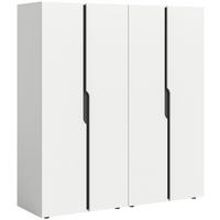 DREHTÜRENSCHRANK  in Weiß  - Weiß, MODERN, Holzwerkstoff (160/180/51cm) - MID.YOU