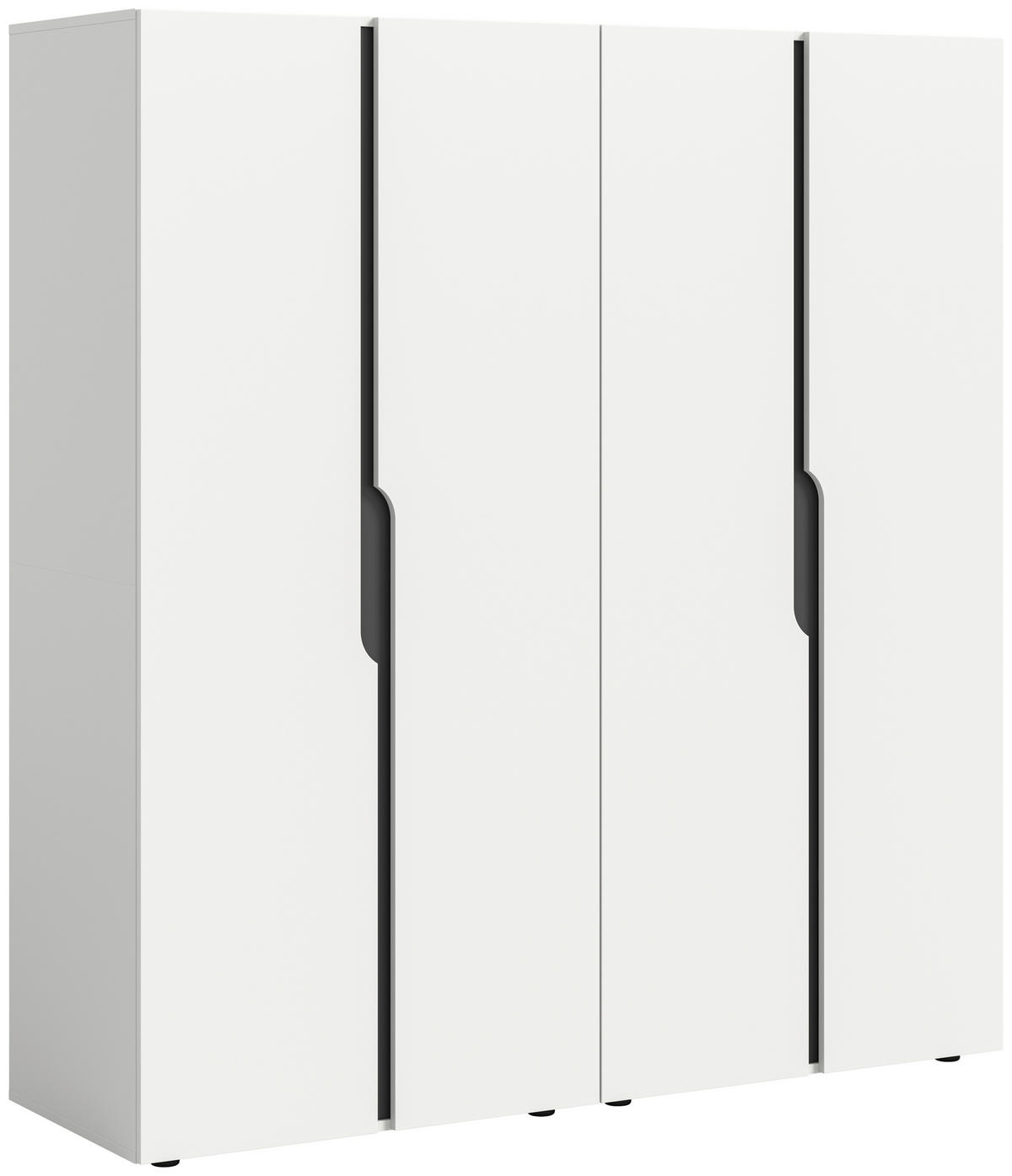 DREHTÜRENSCHRANK  in Weiß  - Weiß, MODERN, Holzwerkstoff (160/180/51cm) - MID.YOU