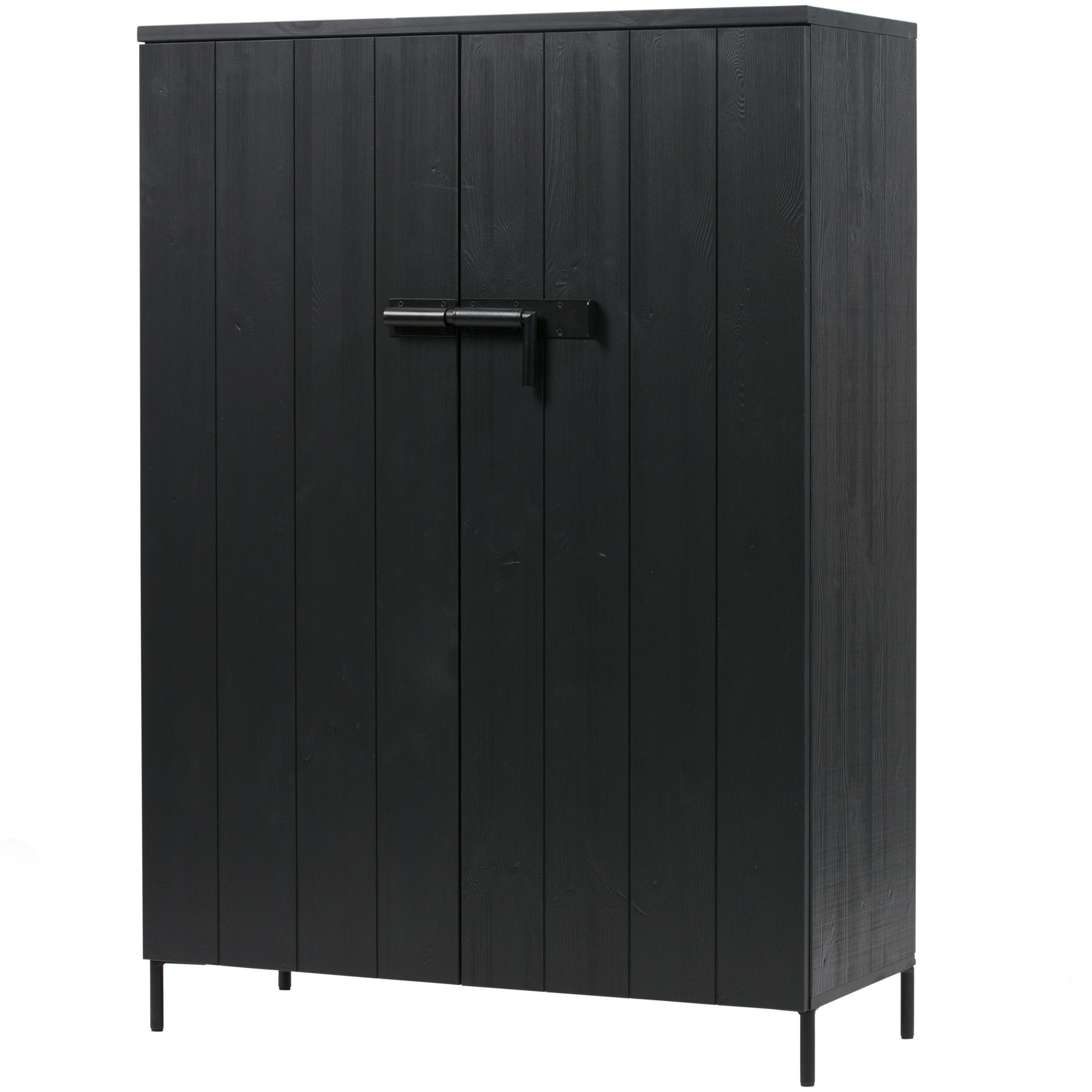 HIGHBOARD Bruut 100/140,5/41,5 cm  - Schwarz, Design, Holz/Metall (100/140,5/41,5cm) - Livetastic