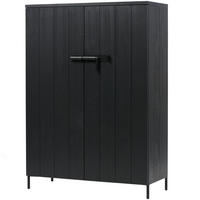 HIGHBOARD Bruut 100/140,5/41,5 cm  - Schwarz, Design, Holz/Metall (100/140,5/41,5cm) - Livetastic