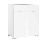 KOMMODE  in 80/96/40 cm  - Alufarben/Weiß, Holzwerkstoff/Kunststoff (80/96/40cm) - Moderano