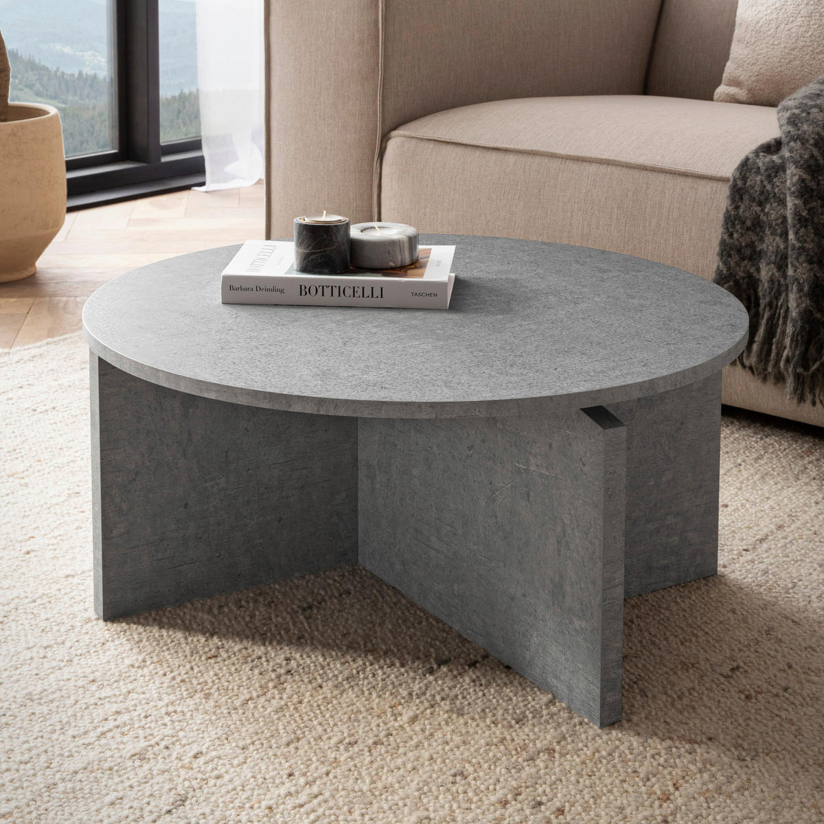 COUCHTISCH in Holzwerkstoff 70/70/33 cm  - Grau, Design, Holzwerkstoff (70/70/33cm) - Livetastic